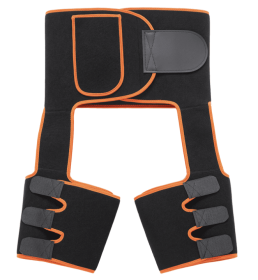 Sweat High Waist Thigh Trimmer Butt Lifter Shapewear Belt 3 In 1 Adjustable Belt (Option: Special Orange-L)