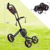 The All Terrain Durable Foldable Multi-Wheel Golf Pull Push Cart Trolley