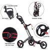 The All Terrain Durable Foldable Multi-Wheel Golf Pull Push Cart Trolley