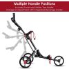 The All Terrain Durable Foldable Multi-Wheel Golf Pull Push Cart Trolley